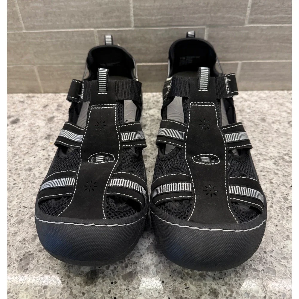 JBU Black/White Wmns NWOT Jambu Water Sandals Size 11M Gorpcore Hiking Summer - Picture 8 of 9